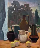 Alison Rehfisch, Pots on the Terrace