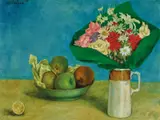 David Edgar Strachan, Flowers and Fruit 1966, 1966, oil on canvas