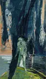 Euan MacLeod, Figures Crossing Mound 2004, 2004, oil on canvas
