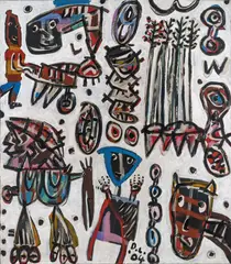 Spring Thing 2004 by David Larwill, 2004, oil on linen, sold Jun 2022