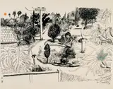 Brett Whiteley, Lindfield Gardens 1978, 1978, screenprint