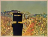 Sidney Nolan, First Class Marksman (Ned Kelly Series II) 1978-79, 1978-79, colour screenprint