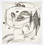 Brett Whiteley, The Fish River and Boulders, Oberon 1979, 1979, etching