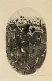 Fred Williams, Oval Landscape 1965-66, 1965-66, sugar aquatint, engraving and drypoint