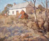 Horace Trenerry, The Edge of the Scrub 1923, 1923, oil on canvas on board
