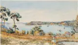 John Campbell, View of Watsons Bay 1895, 1895, watercolour and gouache on paper on board