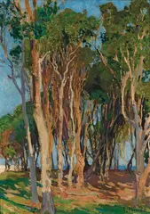 E. Phillips Fox, Gum Trees c1913, c1913, oil on canvas