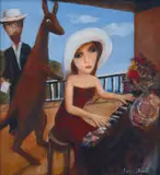 Garry Shead, Piano Poem 2009, 2009, oil on board
