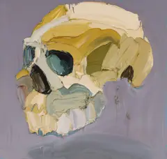 Ben Quilty, Grey Skull 2006, 2006, oil on canvas