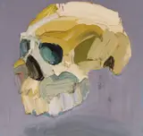Ben Quilty, Grey Skull 2006, 2006, oil on canvas