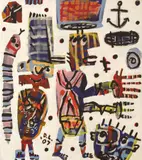David Larwill, The Juggle 2007, 2007, synthetic polymer paint on linen
