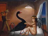 Garry Shead, Black Swan of Trespass 2006, 2006, oil on board