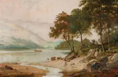 Haughton Forrest, Ben Lomond, oil on academy board
