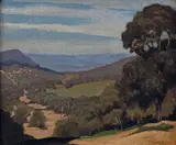 Elioth Gruner, The Vale 1926, 1926, oil on canvas on board