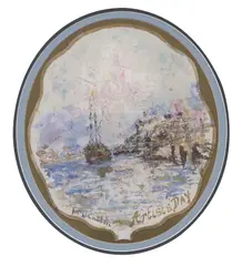 Frederick McCubbin, Artists' Day c1915, c1915, oil on card