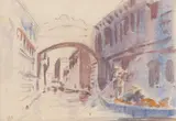 Arthur Streeton, Venice c1908, c1908, watercolour and pencil on paper on card
