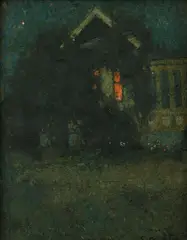E. Phillips Fox, Nocturne, oil on canvas