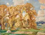 Hans Heysen, In the Cotswolds 1934