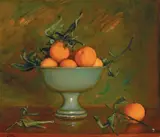 Margaret Olley, Mandarins in a Green Bowl c1973