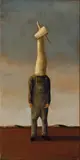 John Kelly, Study for Man Wearing a Cow's Head 1994, 1994, oil on canvas