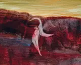 Leda and the Swan 1959 by Sidney Nolan, 1959, oil on paper, sold Mar 2022