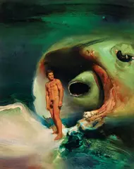 Figure in a Psychoscape III by James Gleeson, oil on board, sold Mar 2022