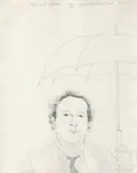 David Hockney, The Restaurateur 1972, 1972, etching and aquatint