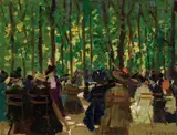 Ethel Carrick, Concert in the Luxembourg Gardens 1909