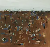 Fred Williams, Landscape in Upwey 1965, 1965, gouache on paper