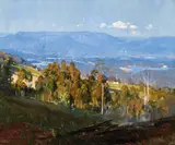 Arthur Streeton, Pale Blue and Gold 1933