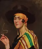 Bernard Hall, The Gypsy, oil on canvas