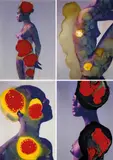 Robert Doble And Simon Strong, Studies 2010, 2010, gloss enamel and metallic pigment on chromogenic print (4)