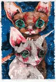 Del Kathryn Barton, The Last Night of My Life with Cat 2008, 2008, lithograph