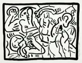 Keith Haring, Bad Boys 1986, 1986, screenprint