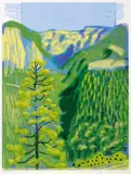David Hockney, Untitled No. 20, from The Yosemite Suite 2010, 2010, iPad drawing printed on paper