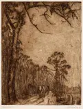 Jessie Traill, The Evening Star 1914, 1914, etching
