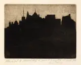 Jessie Traill, Blackout 1940, 1940, etching and aquatint