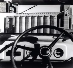 Max Dupain, Silos through Windscreen 1935, 1935, gelatin silver print, printed later