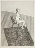 John Brack, Nude in Profile 1978, 1978, lithograph