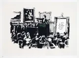Morons 2007 by Banksy, 2007, screenprint, offered Sep 2021