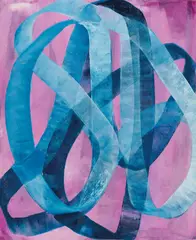 Blue Heart 2015 by Ildiko Kovacs, 2015, oil on plywood, sold Jun 2021