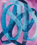 Ildiko Kovacs, Blue Heart 2015, 2015, oil on plywood