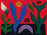John Coburn, Formal Garden c1974, c1974, synthetic polymer paint on paper on board
