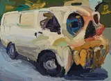 Ben Quilty, Skull 3 2006, 2006, oil on canvas