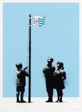 Very Little Helps 2008 by Banksy, 2008, colour screenprint, sold Jun 2021