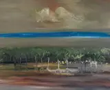 South Seas 1969 by Sidney Nolan, 1969, oil on composition board, sold Jun 2021