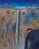 Bathers at Fitzroy Falls by Arthur Boyd, oil on canvas, sold Jun 2021