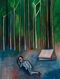 Robert Dickerson, Camp near Wooroi Forest 1991, 1991, synthetic polymer paint on canvas
