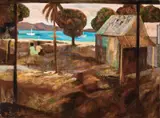 Thursday Island by Ray Crooke, oil on canvas on board, sold Jun 2021