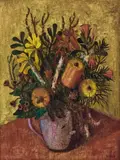 Alison Rehfisch, Still Life with Bottlebrush c1952
